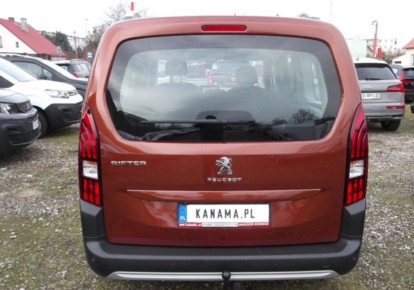 Peugeot Rifter cena 81700 przebieg: 94900, rok produkcji 2020 z Młynary małe 781